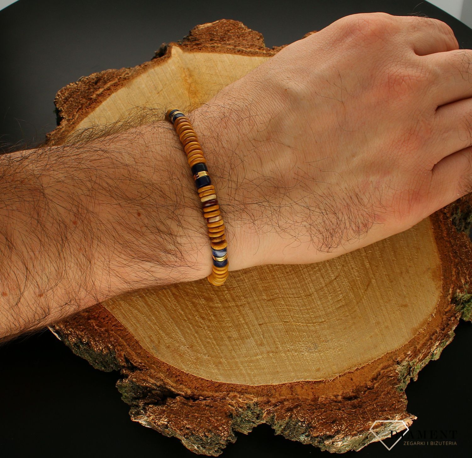 Bransoletka męska Nomination Instict Jasper Piaskowy 027924 082.jpg